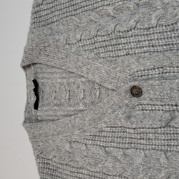 Jenni Kanye Slouchy Women's Cabled Cardigan Size Large - Picture 2 of 16